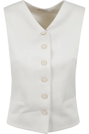 Max Mara Jakke, Dame, Hvid, 2XS, Bomuld, Hvid Mirella Jakke