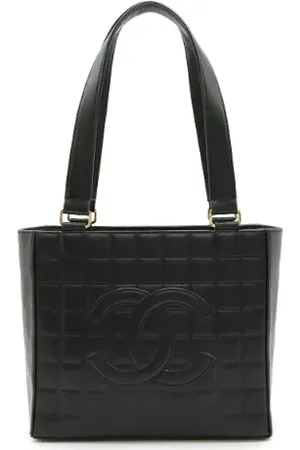CHANEL Pre-owned, Dame, Sort, ONE SIZE, Tyl, Pre-owned Laeder totes