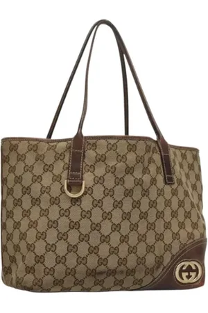 Gucci Pre-owned, Dame, , ONE SIZE, Uld, Pre-owned Canvas gucci-tasker