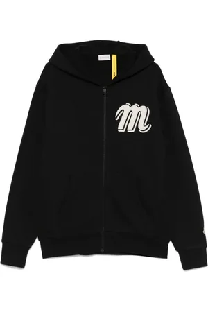 Moncler Sweathshirts & Hoodies, Herre, Sort, L, Uld, Sort Zip-Up Sweater Mercedes Benz