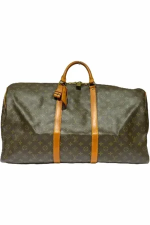 LOUIS VUITTON Pre-owned, Dame, Brun, ONE SIZE, Uld, Pre-owned Canvas rejsetasker