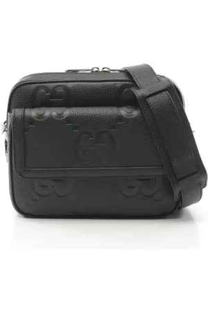 Gucci Pre-owned, Herre, Sort, ONE SIZE, Uld, Pre-owned Laeder crossbody-tasker