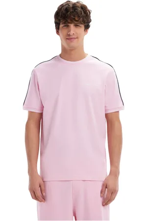 Eden Park Top, Herre, Lyserød, 2XL, Bomuld, bomuld afslappet pasform T-shirt