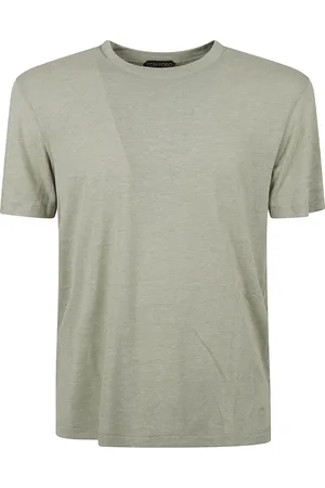 Tom Ford Top, Herre, Grøn, XL, Bomuld, Strikket Crew Neck T-shirts og Polos