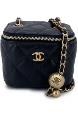 CHANEL Pre-owned, Dame, Sort, ONE SIZE, Tyl, Pre-owned Laeder chanel-tasker