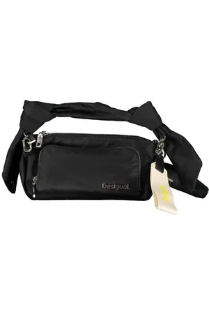 Desigual Taske, Dame, Sort, ONE SIZE, Uld, Sort Polyester Håndtaske med Justerbar Skulderrem