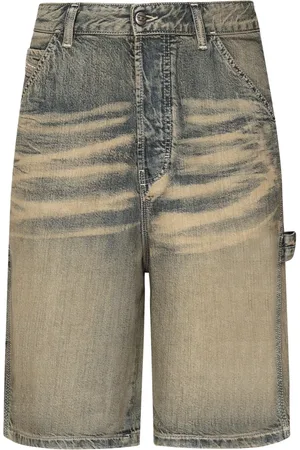 Diesel Shorts, Herre, Brun, W33, Denim, Afslappede Shorts med Flere Lommer