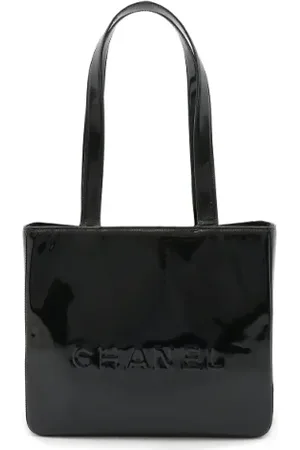 CHANEL Pre-owned, Dame, Sort, ONE SIZE, Tyl, Pre-owned Laeder totes