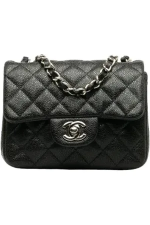 CHANEL Pre-owned, Dame, Sort, ONE SIZE, Uld, Pre-owned Laeder chanel-tasker