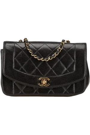CHANEL Pre-owned, Dame, Sort, ONE SIZE, Uld, Pre-owned Laeder chanel-tasker