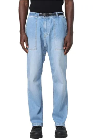 Gramicci Jeans, Herre, Blå, S, Denim, Blå Tapered Denim Jeans