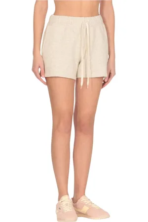 Autry Shorts, Dame, , XS, Uld, Grå Elastik Talje Shorts Stilfuld Komfort