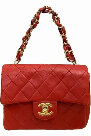 CHANEL Pre-owned, Dame, Rød, ONE SIZE, Uld, Pre-owned Laeder chanel-tasker