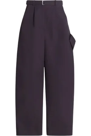 Lanvin Bukser, Dame, Blå, XS, Uld, Stilfulde H24 Bukser
