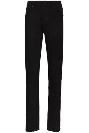 Purple Brand Jeans, Herre, Sort, W33, Bomuld, Sort Skinny Cut Bomuld Jeans