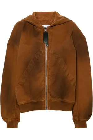 The Attico Sweathshirts & Hoodies, Dame, Brun, XS, Bomuld, Gyldenbrun Kanvas Paneljakke