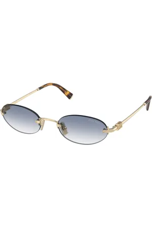Miu Miu Tilbehør, Dame, Gul, 51 MM, Uld, Stilfulde solbriller Zvn80O
