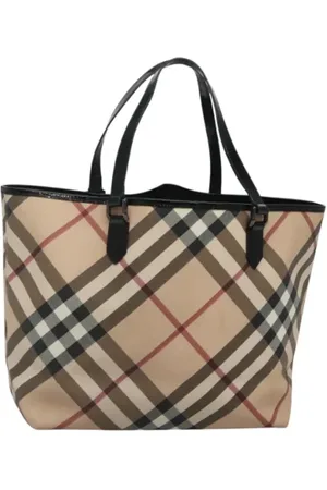 Burberry Pre-owned, Dame, , ONE SIZE, Tyl, Pre-owned Laeder hndtasker