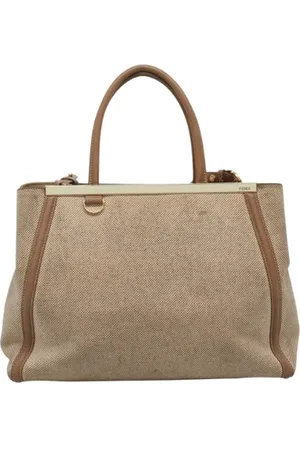 Fendi Pre-owned, Dame, , ONE SIZE, Uld, Pre-owned Canvas fendi-tasker