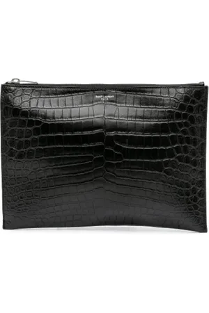 Saint Laurent Pre-owned, Dame, Sort, ONE SIZE, Tyl, Pre-owned Laeder clutches