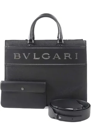 Bvlgari Pre-owned, Dame, Sort, ONE SIZE, Uld, Pre-owned Laeder totes