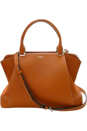 Cartier Pre-owned, Dame, Brun, ONE SIZE, Uld, Pre-owned canvas håndtasker