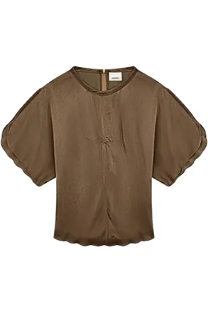 Isabel Marant Bluser & Skjorter, Dame, Brun, XS, Bomuld, Afslappet Bomuld T-Shirt