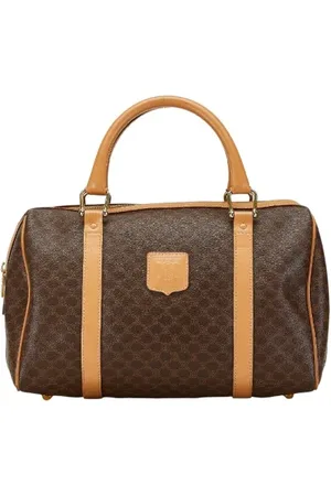 Céline Pre-owned, Dame, Brun, ONE SIZE, Tyl, Pre-owned canvas håndtasker