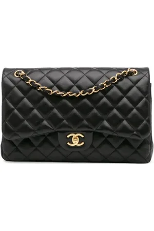 CHANEL Pre-owned, Dame, Sort, ONE SIZE, Uld, Pre-owned Laeder chanel-tasker
