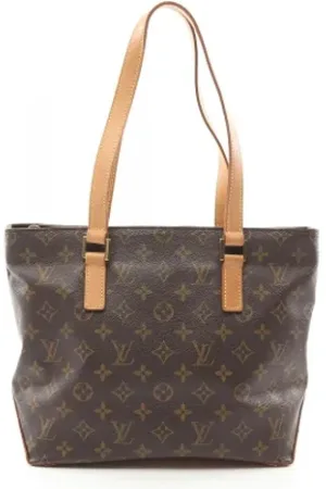 LOUIS VUITTON Pre-owned, Dame, Brun, ONE SIZE, Uld, Pre-owned canvas tasker