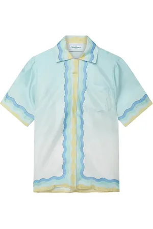 Casablanca Skjorte, Herre, Flerfarvet, XL, Silke Skjorter Memphis Icon Kollektion