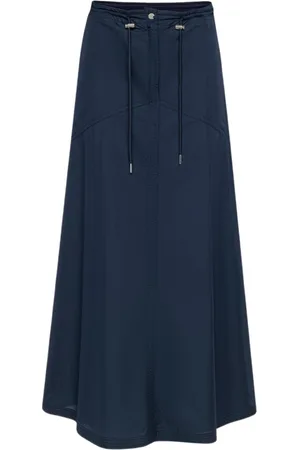 add Nederdel, Dame, Blå, XL, Uld, Midi Nederdel