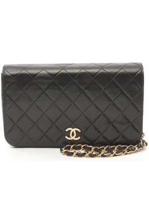 CHANEL Pre-owned, Dame, Sort, ONE SIZE, Uld, Pre-owned Laeder skuldertasker