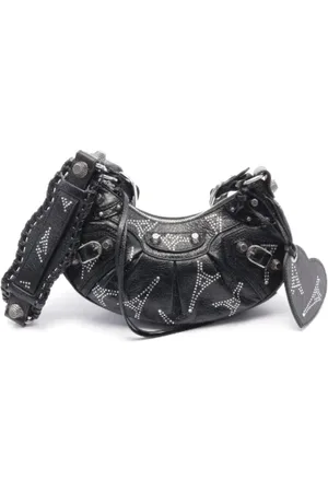 Balenciaga Pre-owned, Dame, Sort, ONE SIZE, Uld, Pre-owned Laeder crossbody-tasker