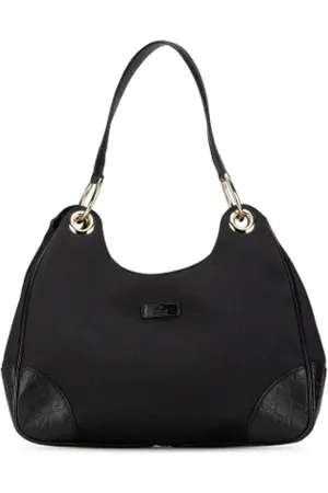 Gucci Pre-owned, Dame, Sort, ONE SIZE, Uld, Pre-owned Canvas gucci-tasker