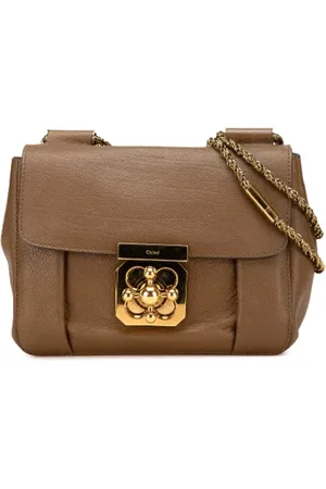 Chloé Pre-owned, Dame, Brun, ONE SIZE, Uld, Pre-owned Laeder skuldertasker