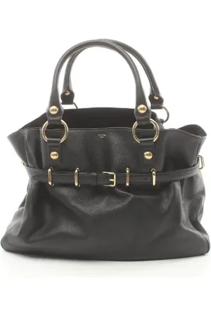 Céline Pre-owned, Dame, Sort, ONE SIZE, Tyl, Pre-owned Laeder celine-tasker