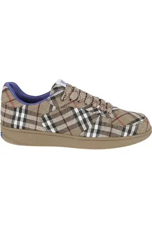 Burberry Sko, Herre, Brun, 43 EU, Trainer Sneakers