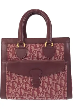 Dior Pre-owned, Dame, Rød, ONE SIZE, Tyl, Pre-owned Canvas totes