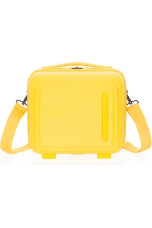 Mandarina Duck Taske, unisex, Gul, ONE SIZE, Uld, Skønhedssag med intern opdeler og aftagelig skulderrem
