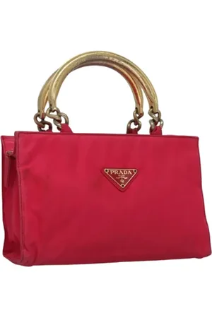 Prada Pre-owned, Dame, Lyserød, ONE SIZE, Nylon, Pre-owned nylon hndtasker