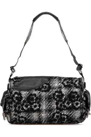 CHANEL Pre-owned, Dame, Grå, ONE SIZE, Uld, Pre-owned Canvas chanel-tasker