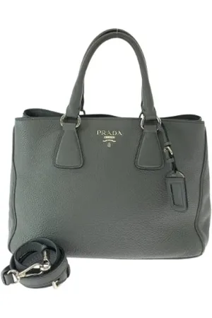Prada Pre-owned, Dame, Grå, ONE SIZE, Tyl, Pre-owned Laeder totes