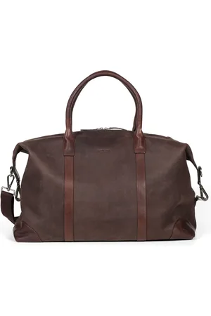 Howard London Taske, Herre, Brun, ONE SIZE, Læder, Mørkebrun Nubuck Læder Weekendtaske