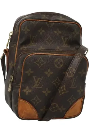 LOUIS VUITTON Pre-owned, Dame, Brun, ONE SIZE, Uld, Pre-owned canvas tasker