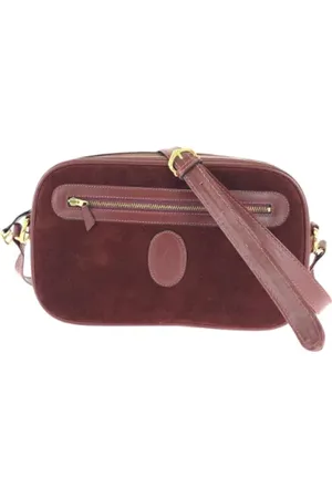 Cartier Pre-owned, Dame, Brun, ONE SIZE, Uld, Pre-owned Laeder crossbody-tasker