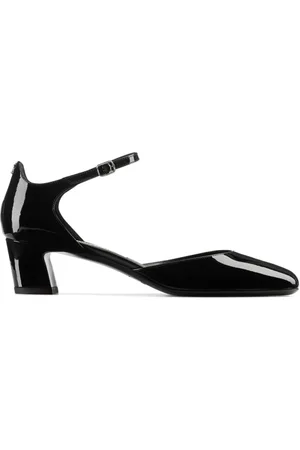 Jimmy Choo Sko, Dame, Sort, 37 1/2 EU, Læder, Sort Læder Elegant Hæle Pumps