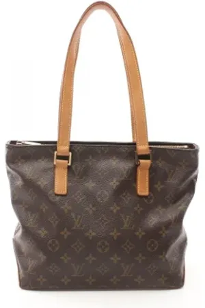 LOUIS VUITTON Pre-owned, Dame, Brun, ONE SIZE, Uld, Pre-owned canvas tasker