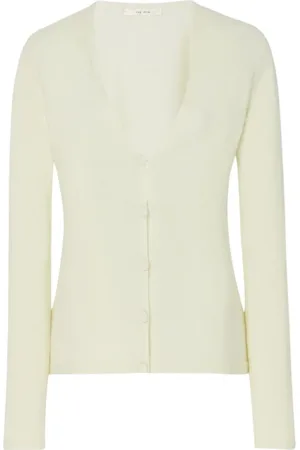The Row Strik, Dame, Grøn, XS, Lys Grøn V-Neck Cardigan