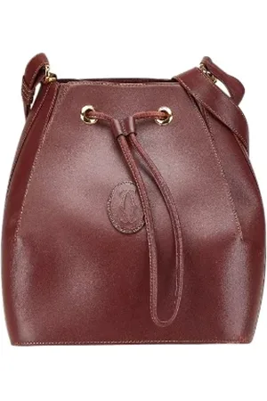 Cartier Pre-owned, Dame, Rød, ONE SIZE, Uld, Pre-owned Laeder crossbody-tasker